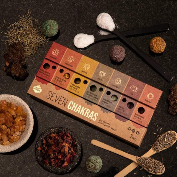 Räucherkugeln - 7 Chakras - Box - 7 Stück