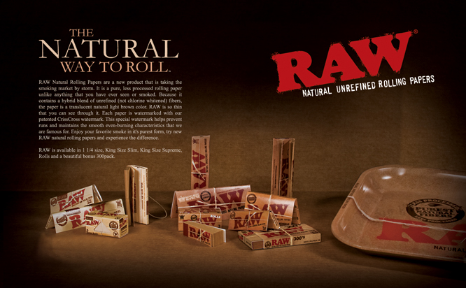 RAW Cigarette Rolling Papers - Connoisseur - Kingsize Slim + Tip