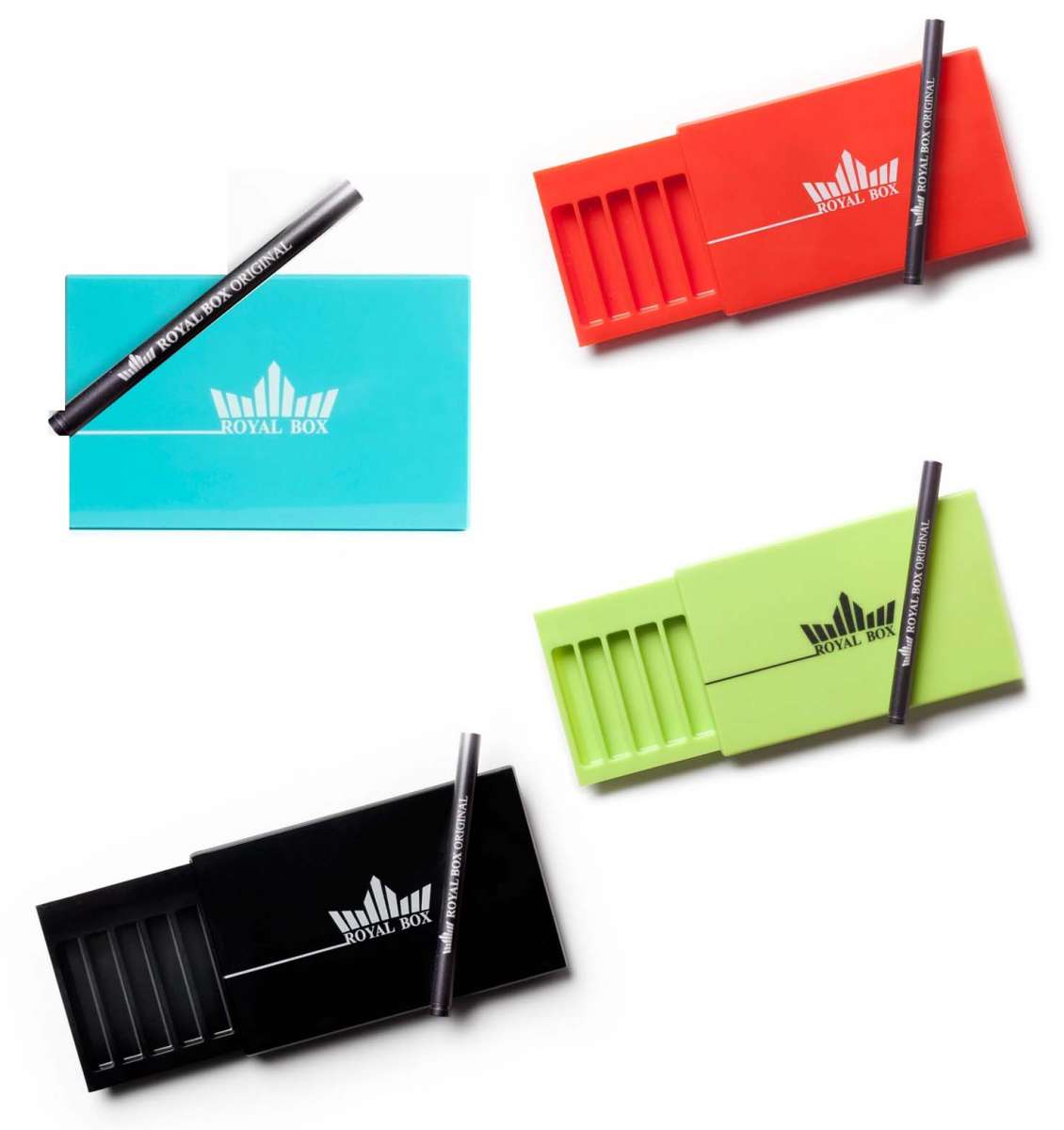 Royal Box Snuff Box mit Röhrchen Hellgrün